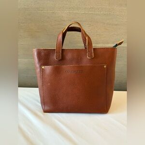 Portland Leather Nutmeg Zip Mini Crossbody